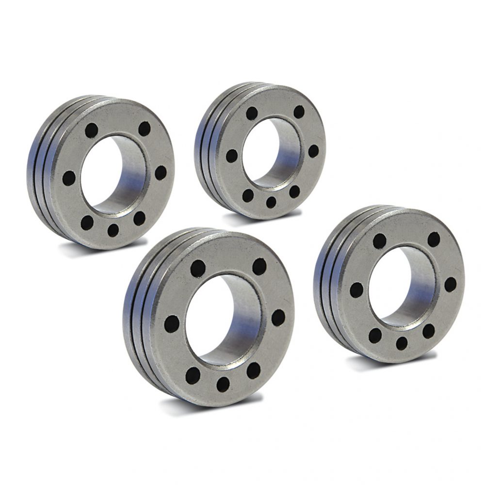 LOT DE 4 GALETS TYPE C – TWIN – Ø 1.6/2.4 – ACIER