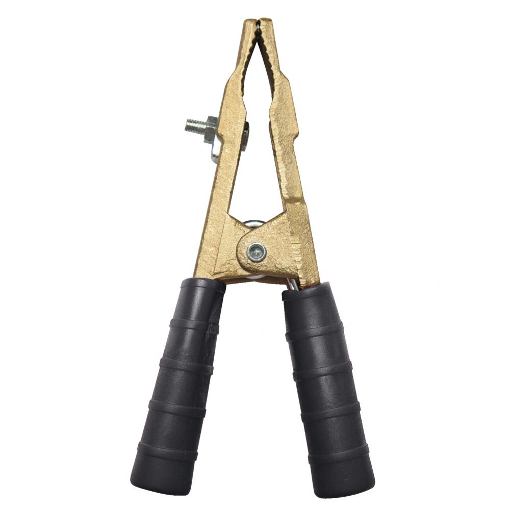 Зажим из бронзы, 200 А, рукоятка черная