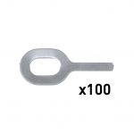 100 Anneaux droits N°3 AlMgSi ep. 1,0 mm pour SPOT ARCPULL